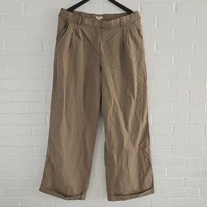 J.Jill Wide-leg Linen/Cotton Pants Trousers